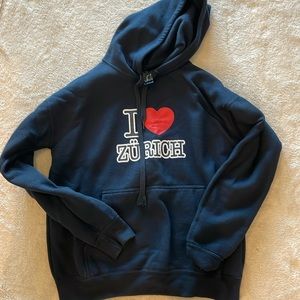 “I Love Zurich” hoodie unisex size S